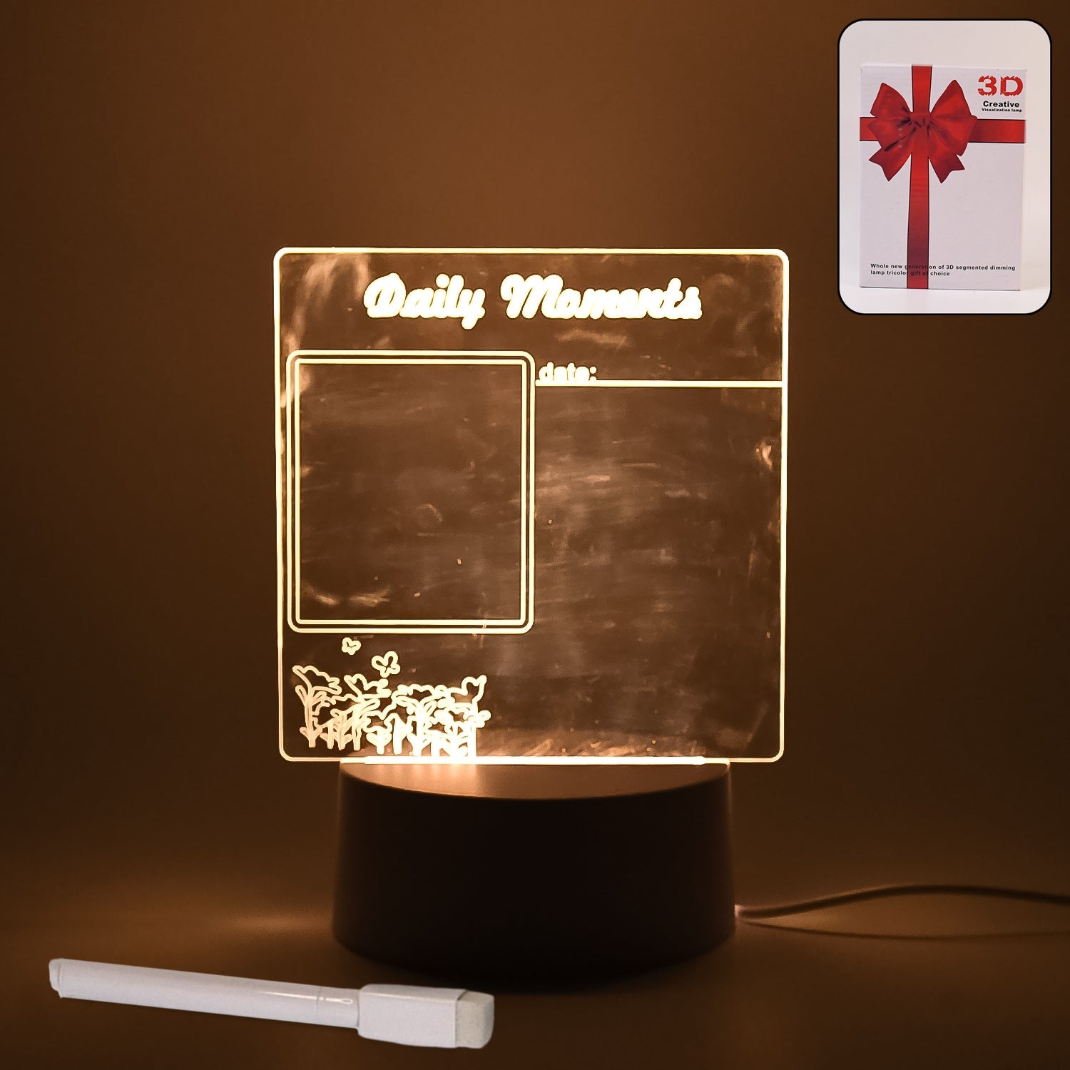 Creative Visualization Lamp 3 D Acrylic Decorative Lamp (1 Pc) Creative Visualization Lamp 3 D Acrylic Decorative Lamp (1 Pc)